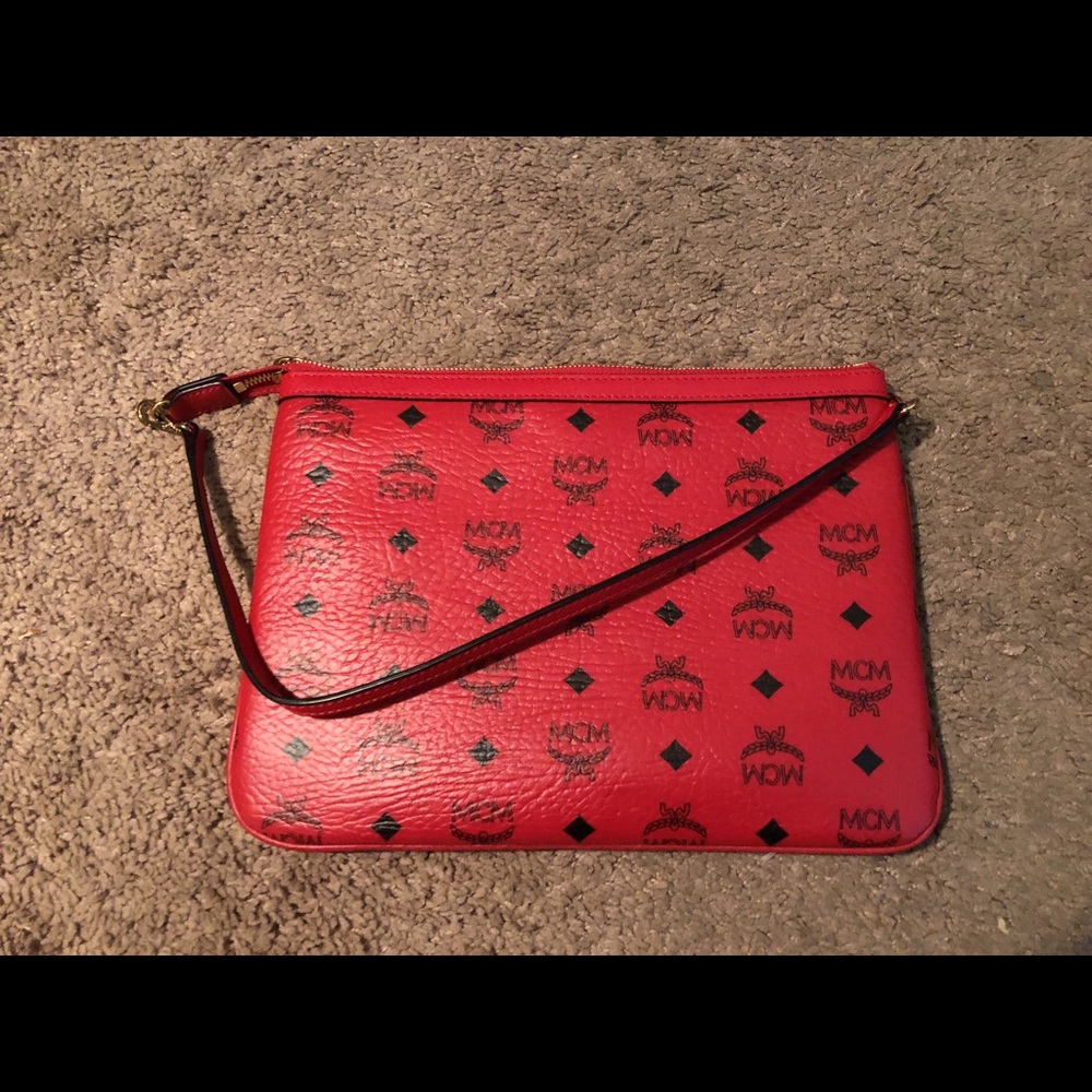 Authentic MCM handbag pouch